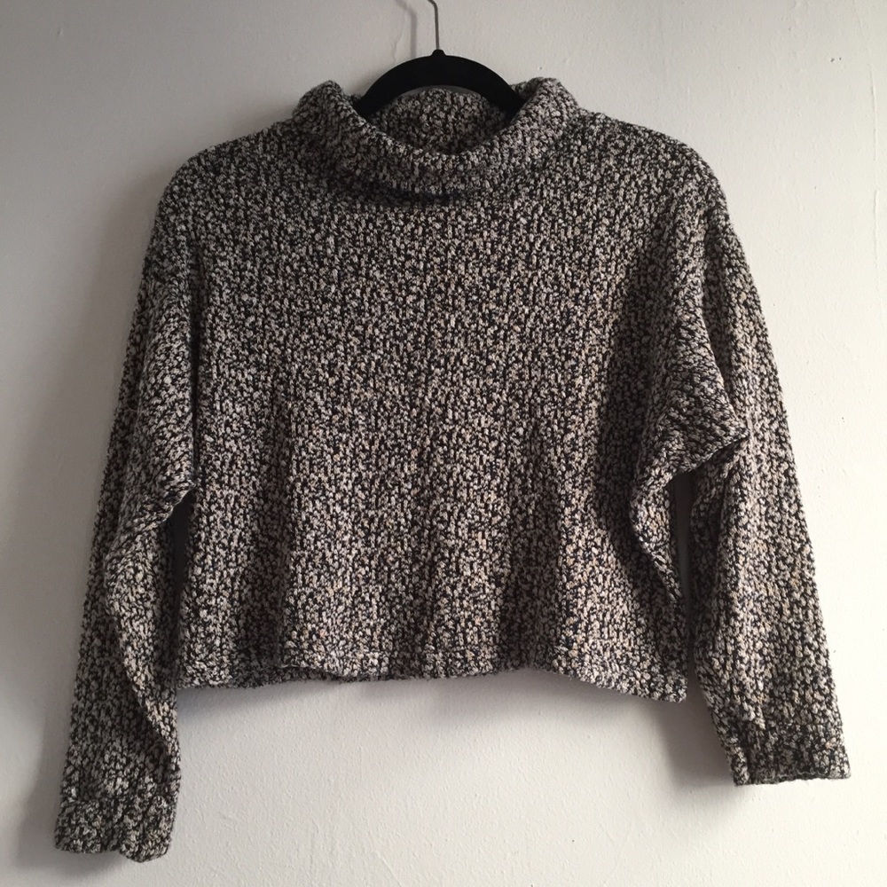 American apparel easy crop knit sweater